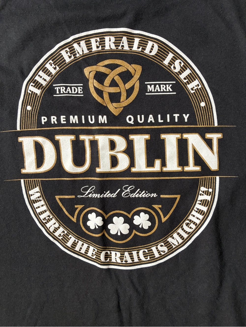 Traditional Craft Wear Dublin Ireland Graphic Tee Sustainable Celtic Shirt US M
